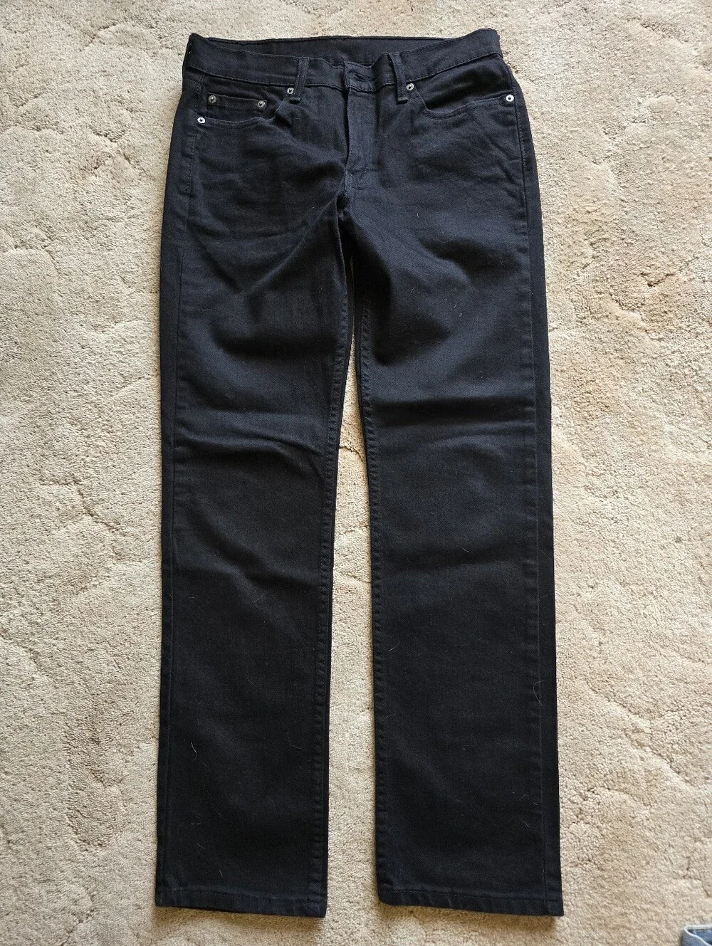 30X32 Black Levi's Men's Slim Straight Jeans